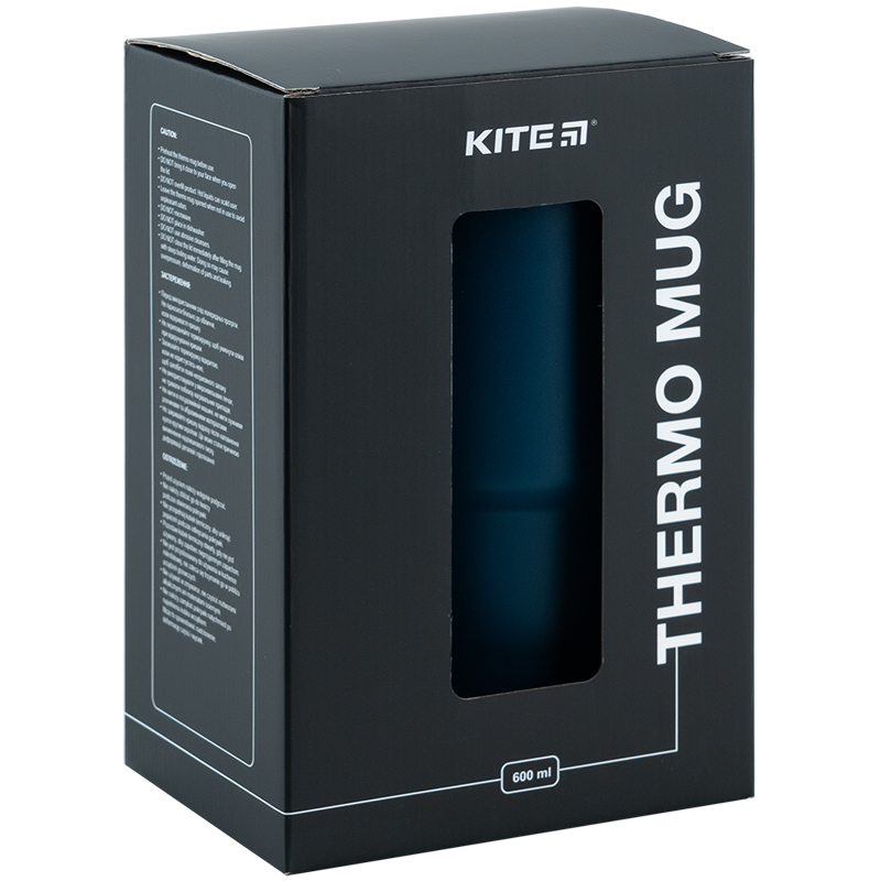 Термокружка с ручкой 600 мл, изумрудная Kite - фото 6