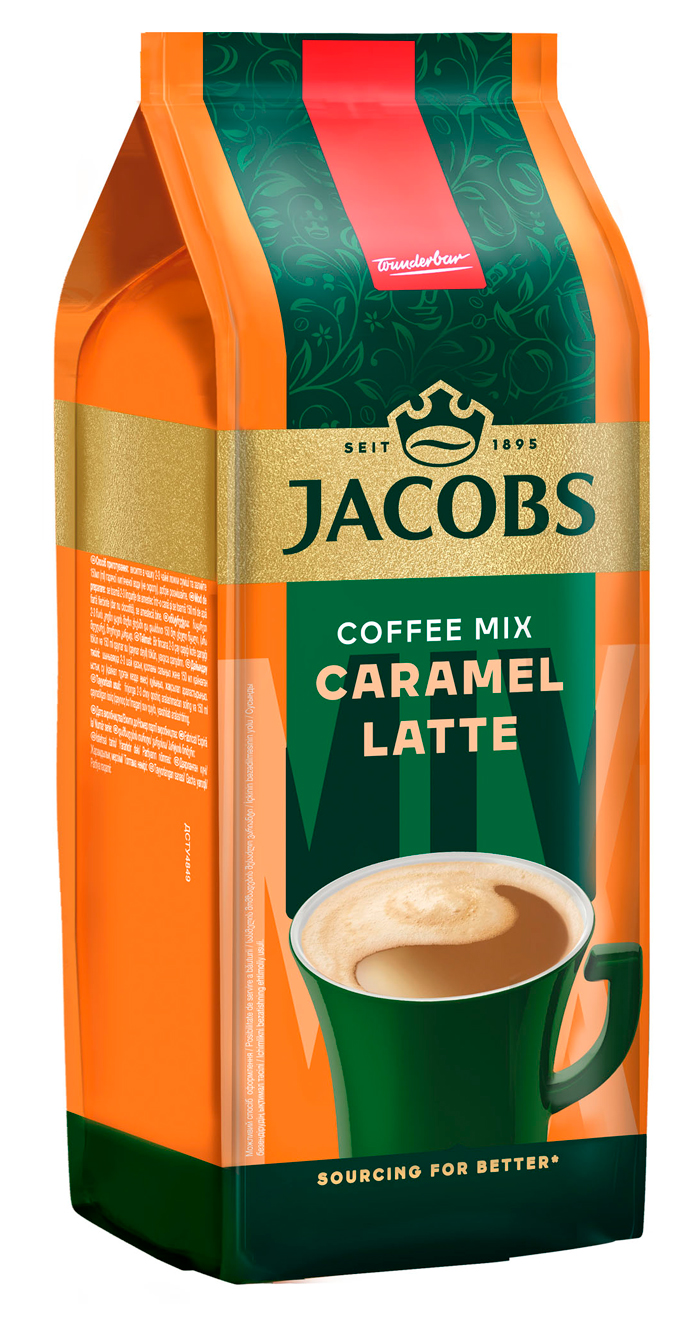 Кавовий напій Jacobs Caramel Latte, 450г., в пакеті (8711000579510) Jacobs - фото 1