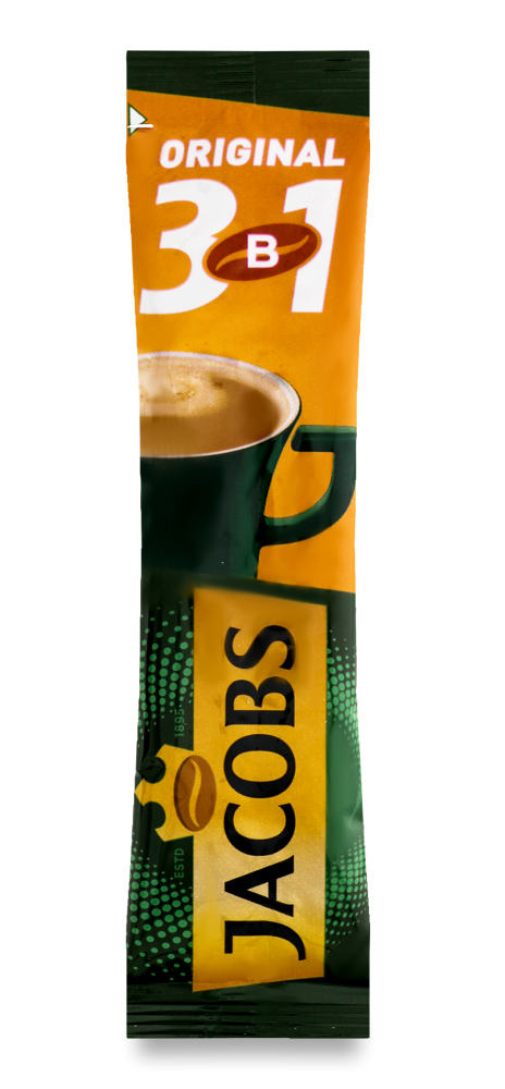 Кофе в стиках Jacobs 3 в 1 Original, 56шт. по 12г. (4820206290663) Jacobs - фото 3