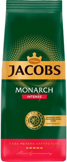 Кава мелена Jacobs Monarch Intense, 200г., купаж арабіка/робуста (8711000547038) Jacobs - фото 1