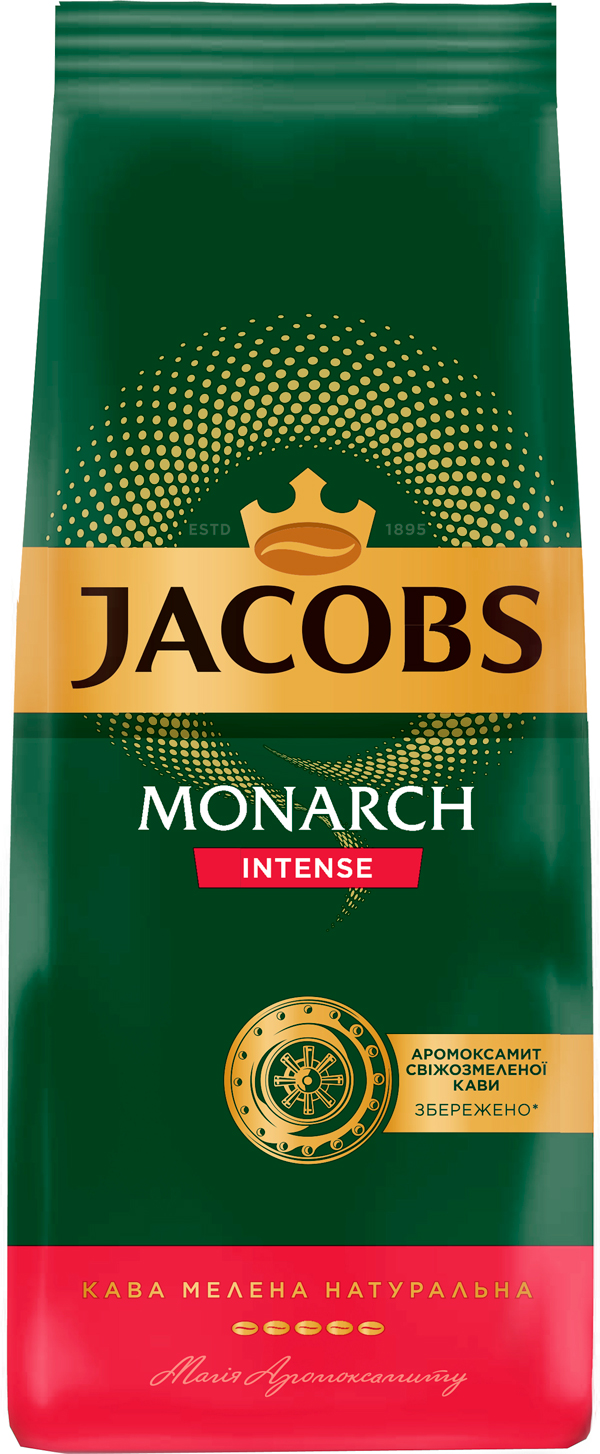 Кофе молотый Jacobs Monarch Intense, 200г., купаж арабика/робуста (8711000547038) Jacobs - фото 1