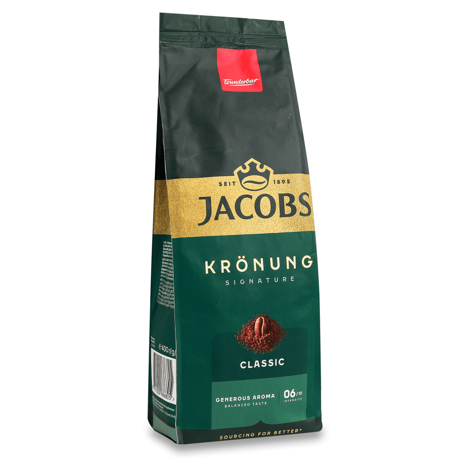 Кава мелена Jacobs Kronung Classic, 400г., купаж арабіка/робуста (8711000686805) Jacobs - фото 1