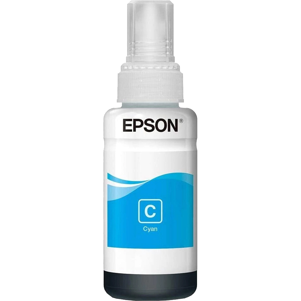Контейнер з чорнилами Epson 664 L100/200/210/300/350/355/550 cyan, 70мл., (C13T66424A), блакит. Epson - фото 3