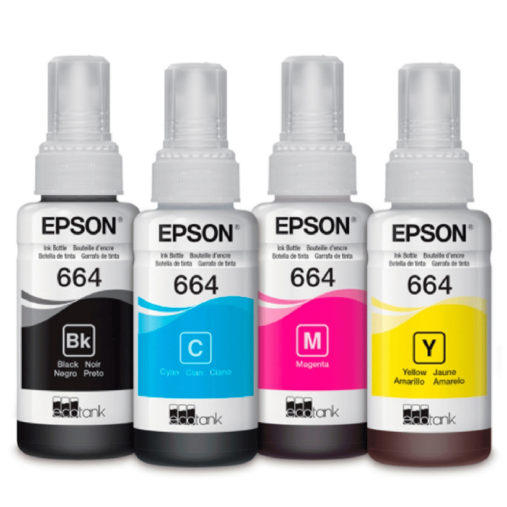 Контейнер з чернилами Epson 664 L100/200/210/300/350/355/550 комплект B/C/M/Y по 70мл., (C13T66464A) Epson - фото 3