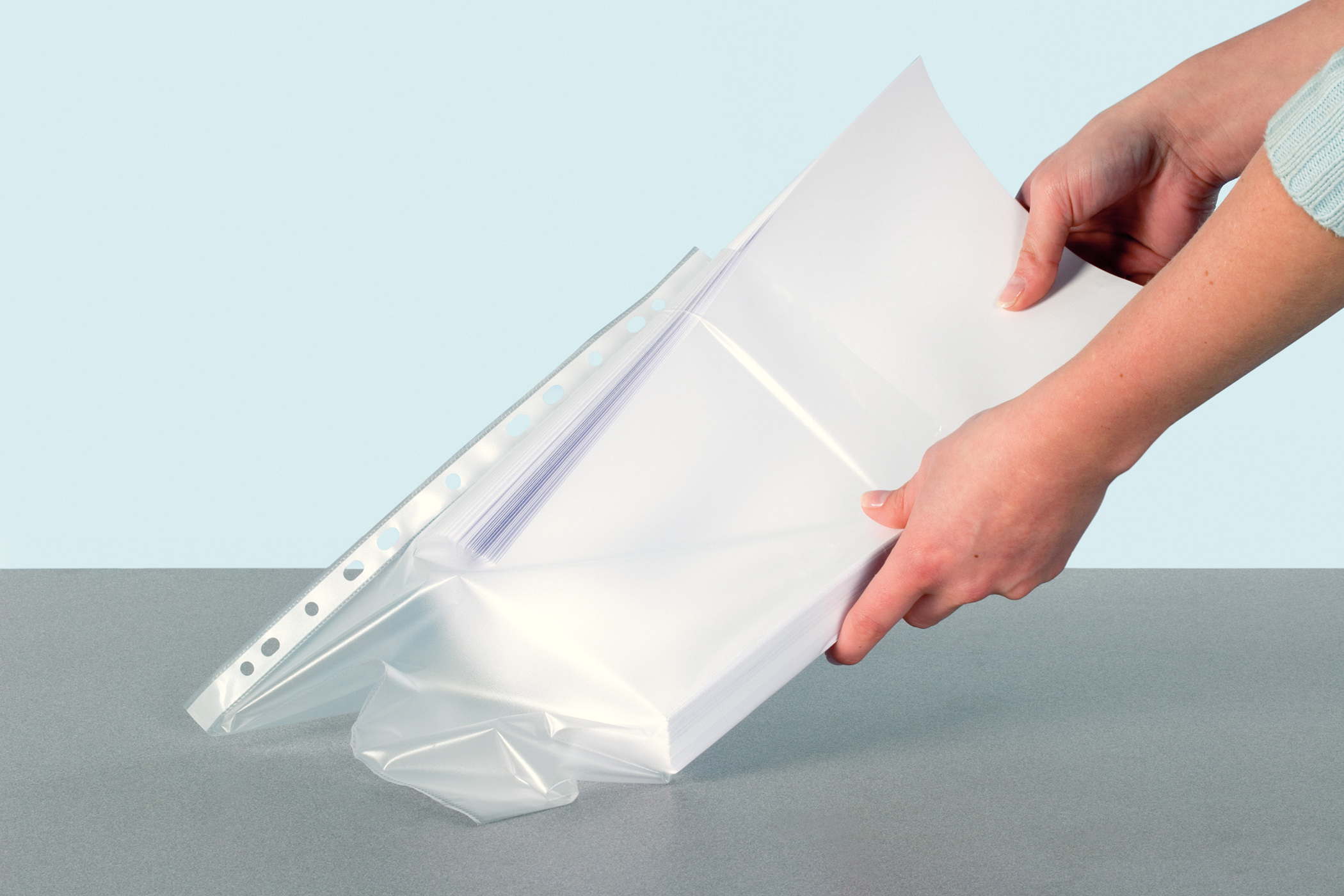 Файл для каталогів А4 170мк 5шт./уп. верхній розріз, прозор. Esselte - фото 7