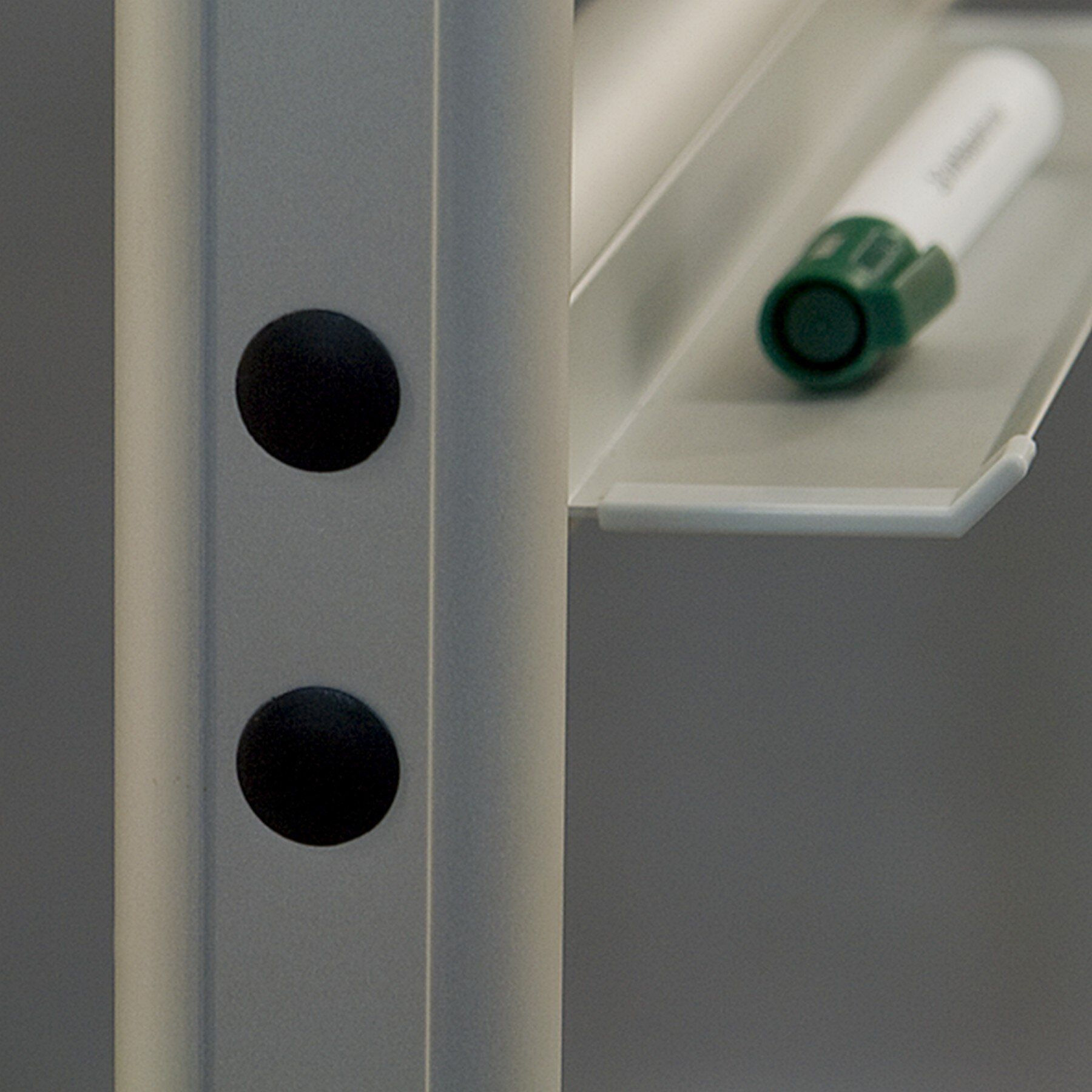 Доска белая магнитная сухостираемая оборотно-мобильная 100*150см., алюминиевая рамка, лак 2x3 - фото 4