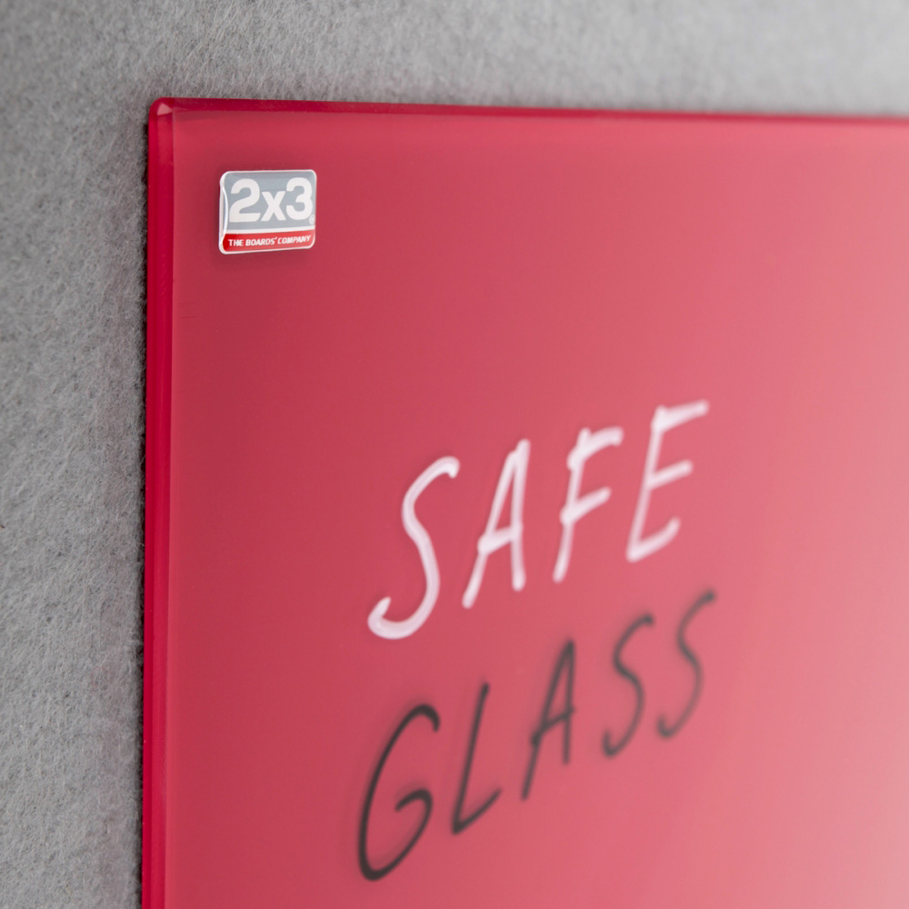 Доска стеклянная магнитная 60*80см., красн. 2x3 - фото 5