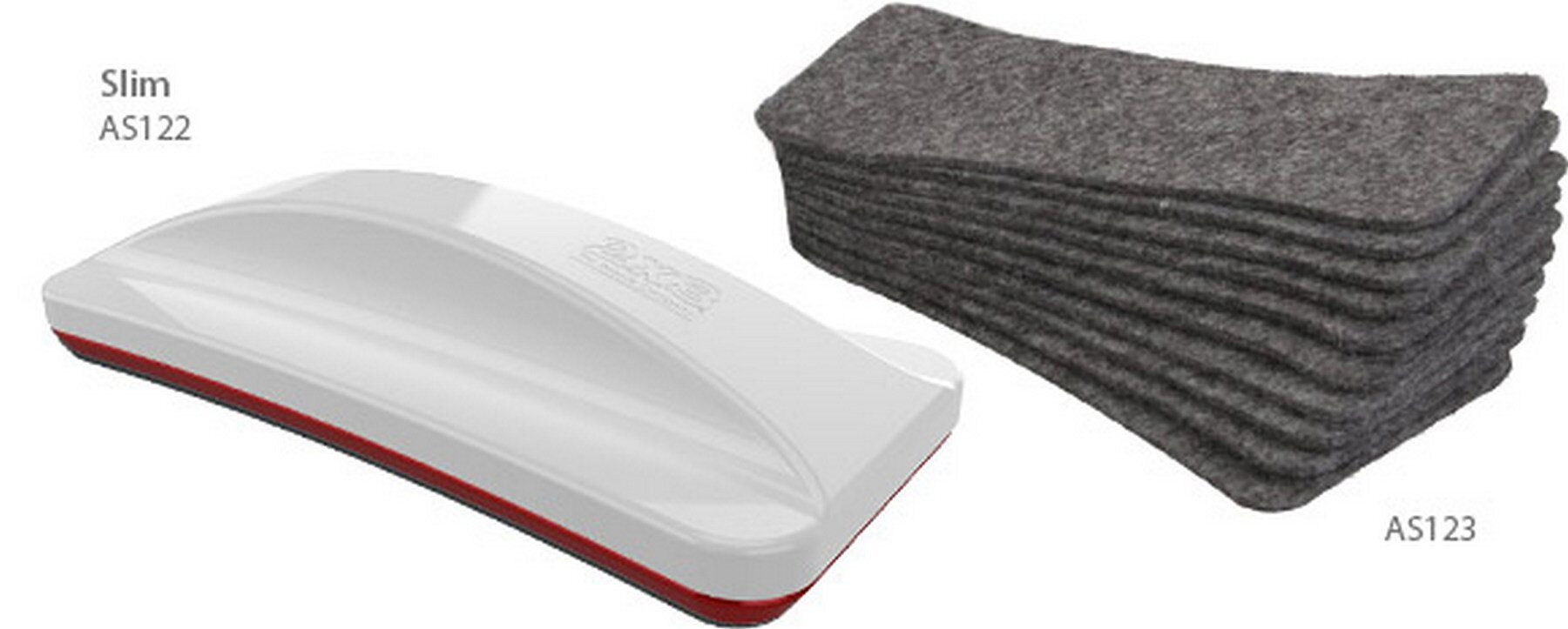 Губка для доски на магните Slim, войлочные вкладыши 2x3 - фото 5