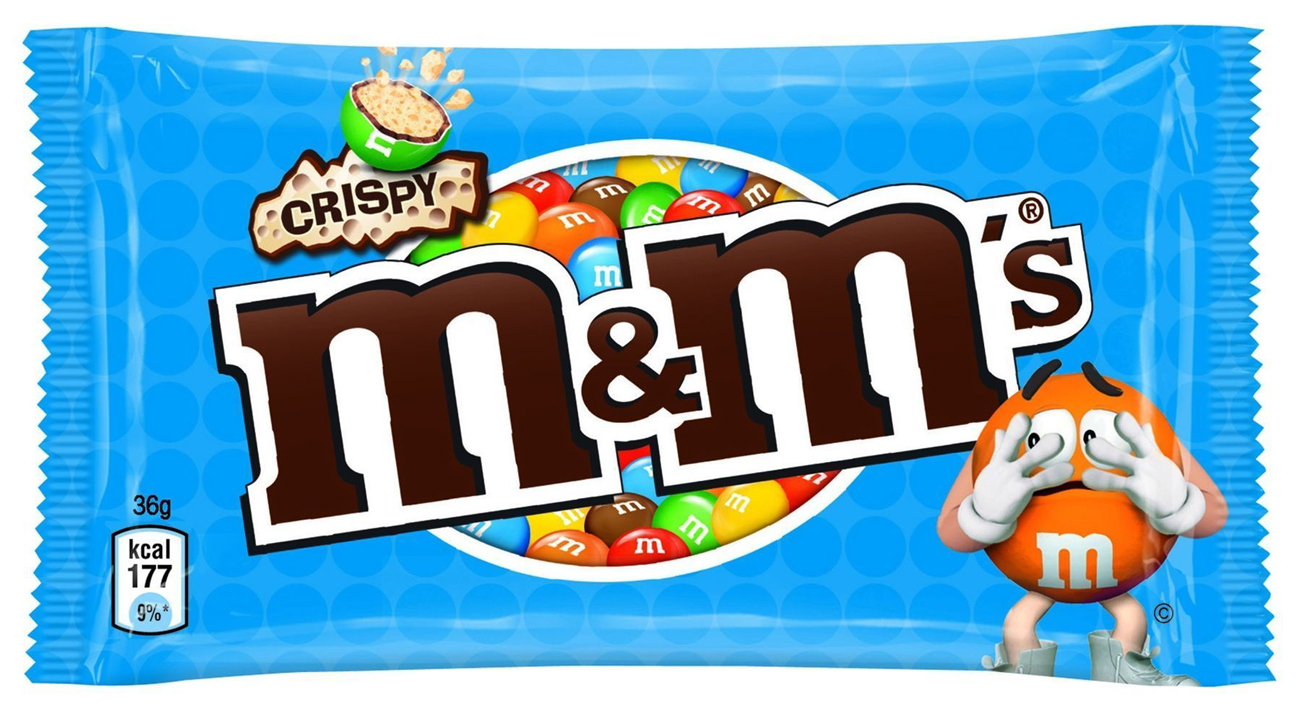 Драже M&M's з рисовими кульками в молочному шоколаді вкриті кольровою глазур'ю, 36г., 24шт/уп. M&M's - фото 2