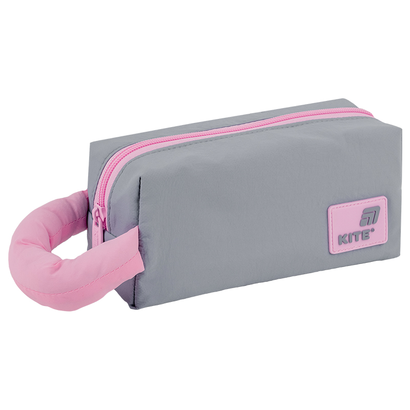 Пенал 2703-2 серо-розовый Kite - фото 4