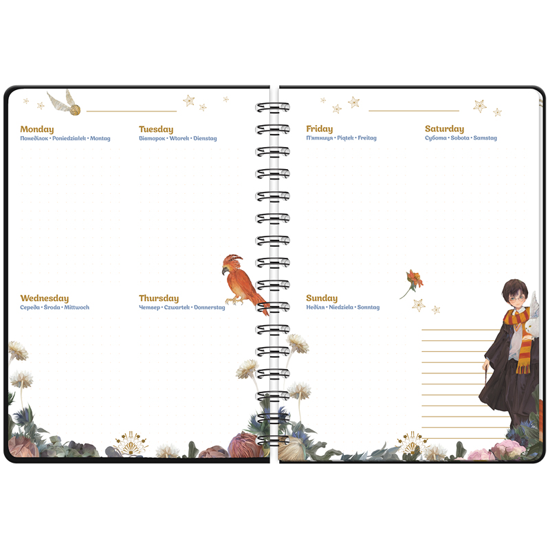 Щоденник на спіралі, тверда обкладинка, Harry Potter (HP23-438) Kite - фото 3