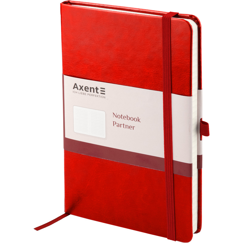 Книга записная Partner Lux А5, 96л., кл., красн. Axent - фото 6