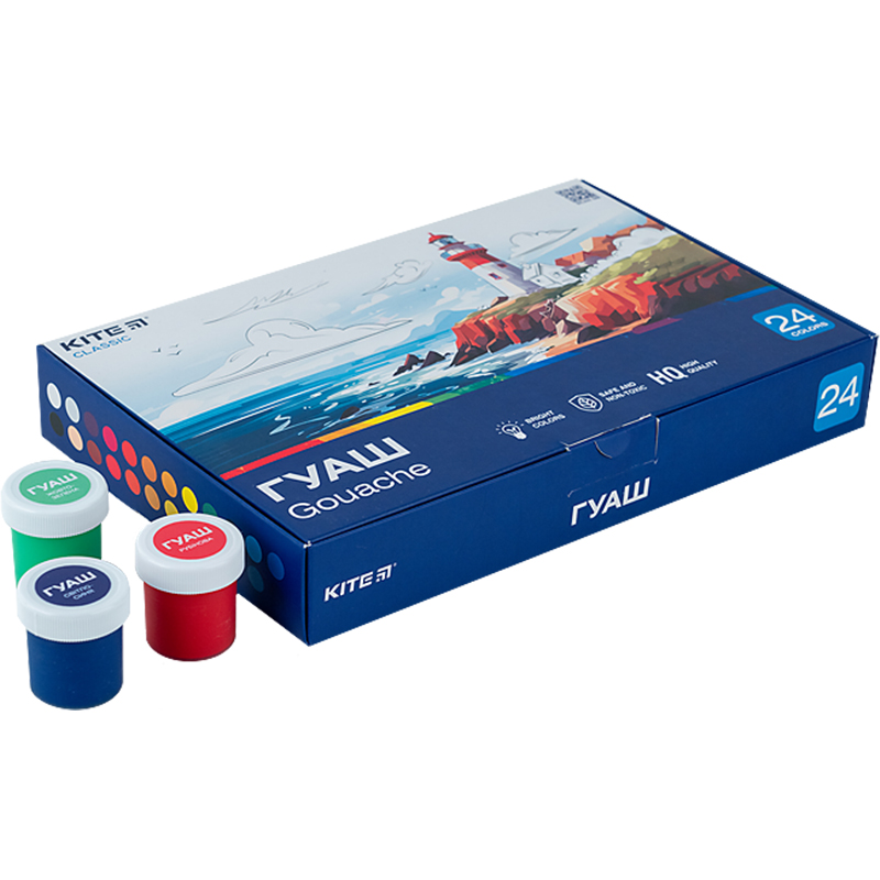 Гуашь 24 цвета., 20 мл Kite Classic (K-097) Kite - фото 2
