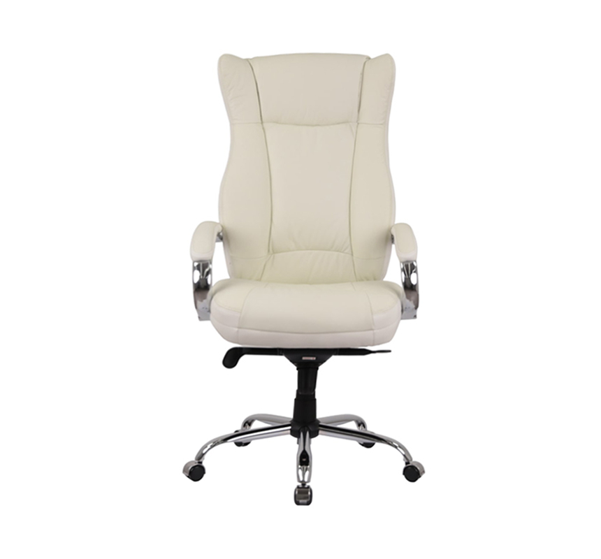 Кресло для руководителя Бадалона CH MB (Кожа Lux LC-W), бел. АКЛАС - фото 4