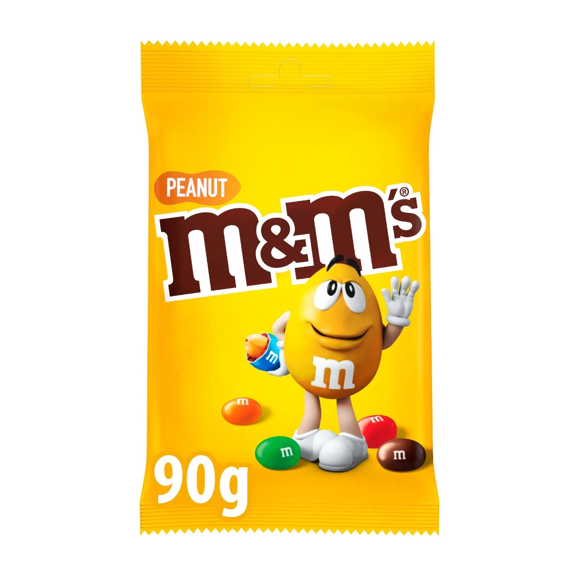 Драже M&M's з арахісом в молочному шоколаді і кольоровій глазурі, 90г., 20шт/уп. M&M's - фото 1