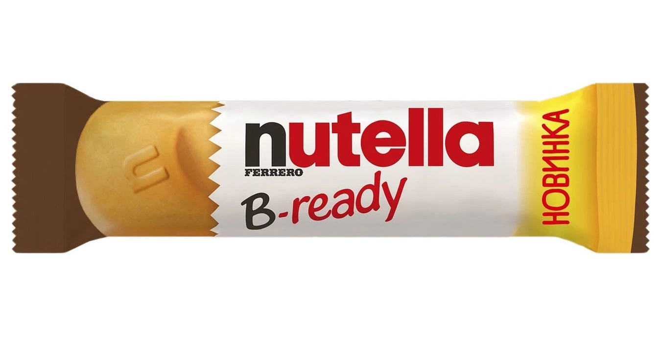 Батончик вафельный Nutella B-ready с начинкой из ореховой пасты с какао 22г., 10шт/уп. Nutella - фото 1