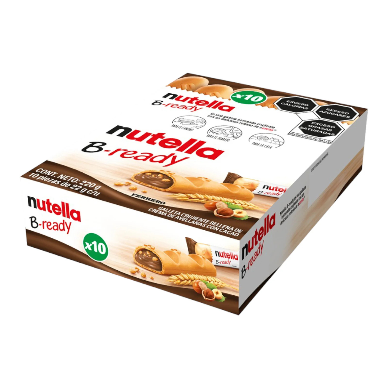 Батончик вафельный Nutella B-ready с начинкой из ореховой пасты с какао 22г., 10шт/уп. Nutella - фото 3