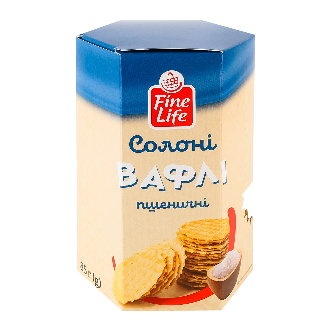 Вафли Fine Life солёные пшеничные, 85г, 12шт/уп. Fine Life - фото 1