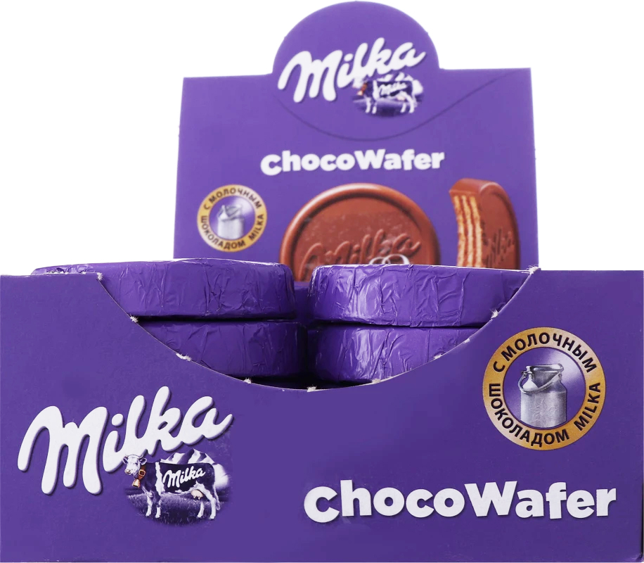 Вафлі Milka Choco wafer з начинкою какао в молочному шоколаді, 30г., 30шт/уп. Milka - фото 3
