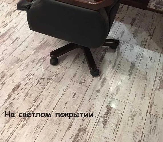 Килимок під стілець захисний, 12500*1025*0,8мм., Полікарбонад, прозор. AironTrade - фото 1