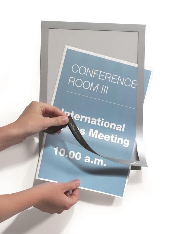 Рамка Magaframe А4, срібл. Durable - фото 1