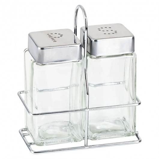 Набор для соли и перца на подставке VIVA BASIC (9907B/3) VIVA - фото 1