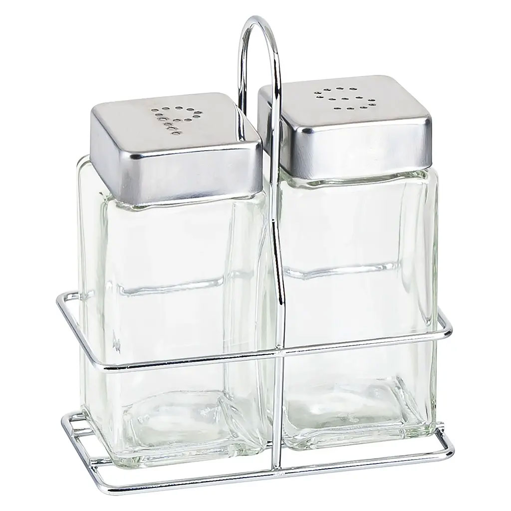 Набор для соли и перца на подставке VIVA BASIC (9907B/3) VIVA - фото 1