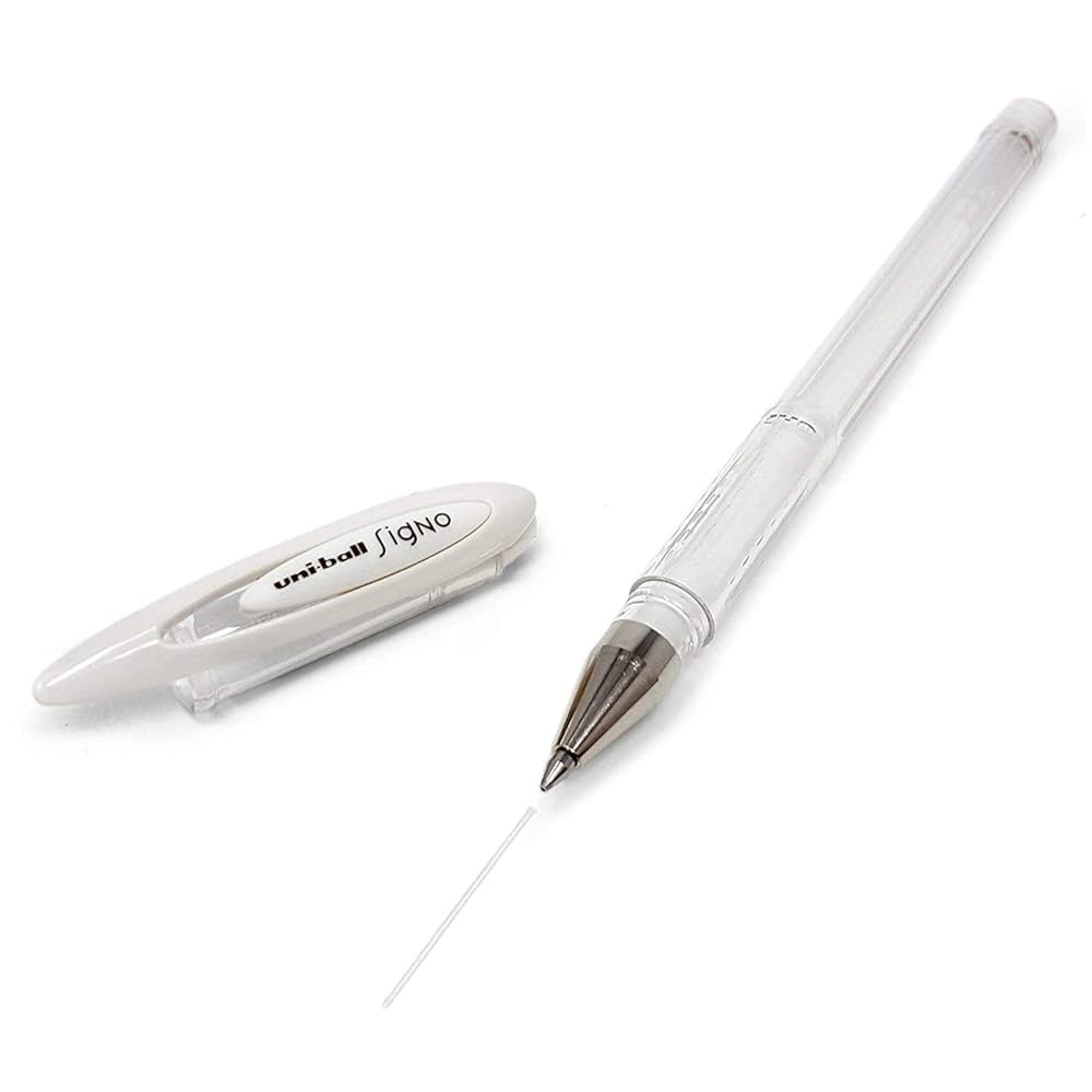Гелевая ручка Uni-ball Signo Angelic Color, 0,7мм., корпус прозр., стержень бел. Uni - фото 3