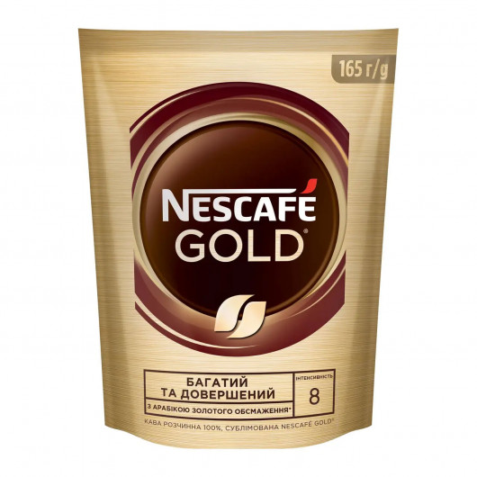 Кава розчинна Nescafe Gold 165г. в пакеті (7613037095982) Nescafe - фото 2