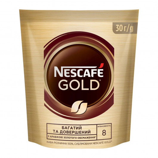Кава розчинна Nescafe Gold, 30г. в пакеті (7613035444256) Nescafe - фото 2