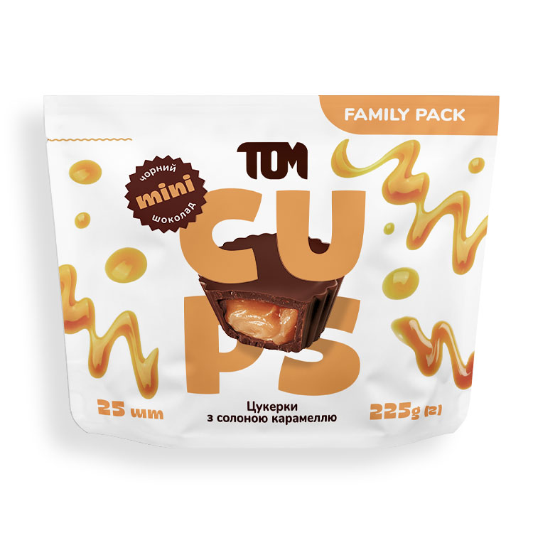 Конфеты с соленой карамелью в черном шоколаде 25шт., 225г. ТОМ - фото 2