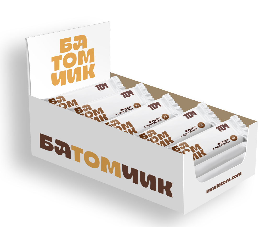 Батомчик Фундук с протеином, 45г.*20шт. ТОМ - фото 1