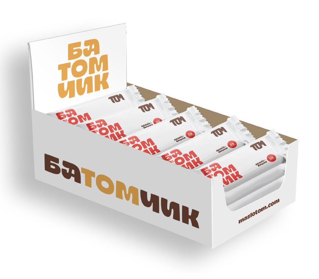 Батомчик Арахіс-вишня, 45г.*20шт. ТОМ - фото 1