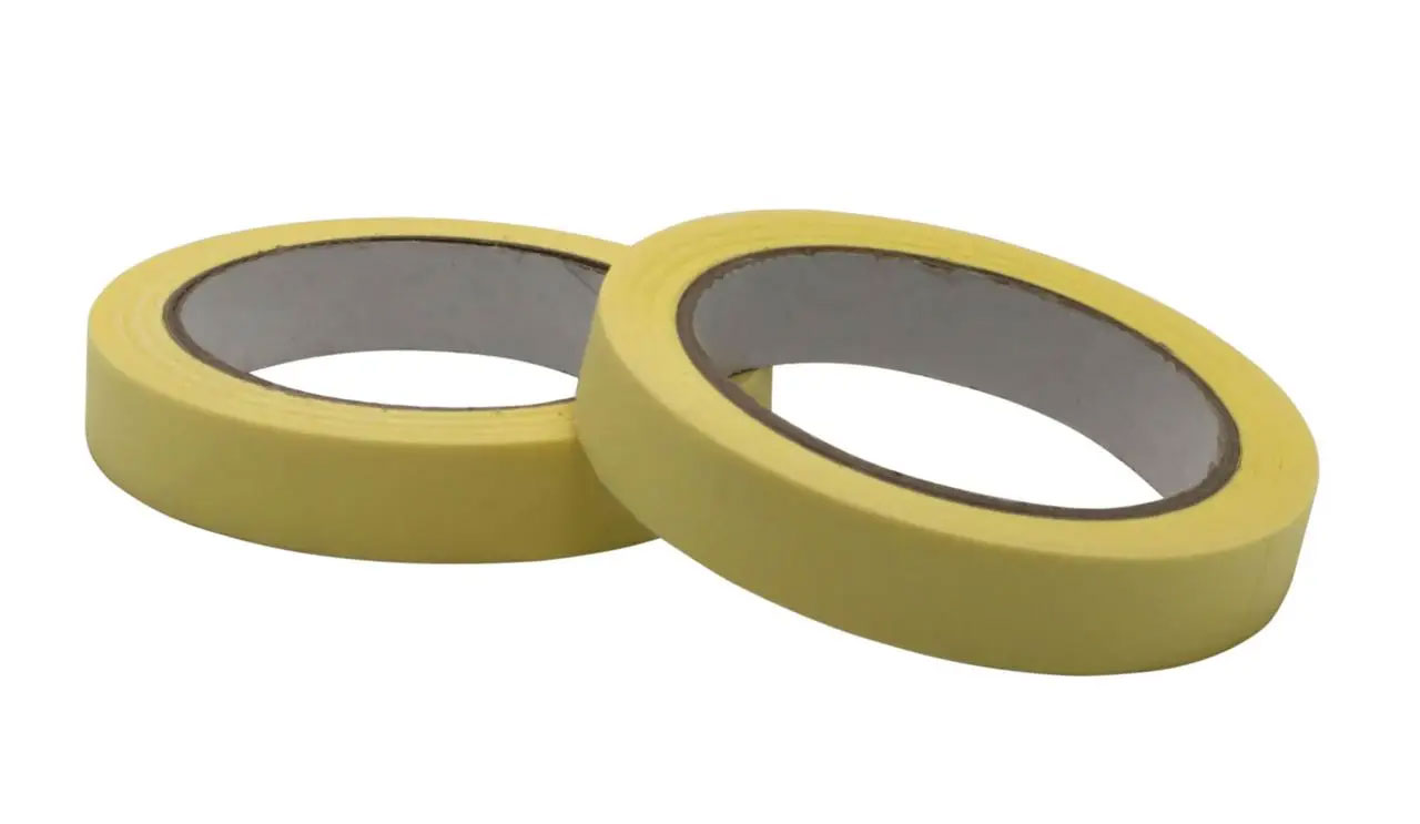 Клейкая лента малярная 19мм.*27м. (29,5ярд), на бумажной основе, до 60°С, желт. Китай - фото 1