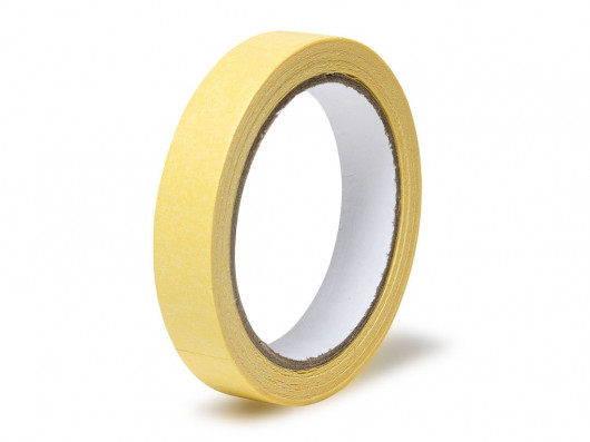 Клейкая лента малярная 19мм.*27м. (29,5ярд), на бумажной основе, до 60°С, желт. Китай - фото 2