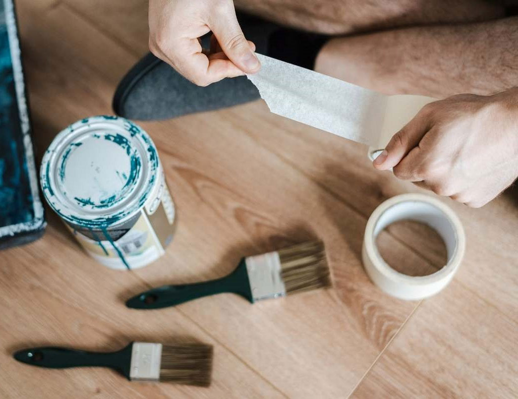 Клейка стрічка малярна 30мм.*27м. (29,5ярд), на паперовій основі, до 60°С, жовт. Китай - фото 4