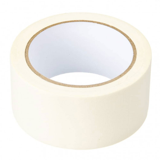 Клейкая лента малярная 72мм.*27м. (29,5ярд), на бумажной основе, до 60°С, бел. Китай - фото 1