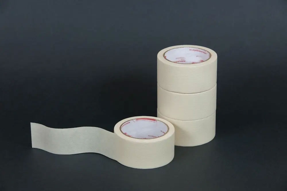 Клейка стрічка малярна 38мм.*27м. (29,5ярд), на паперовій основі, до 60°С, біл. Китай - фото 1