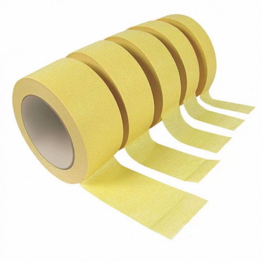 Клейкая лента малярная 48мм.*27м. (29,5ярд), на бумажной основе, до 80°С, желт. Китай - фото 2