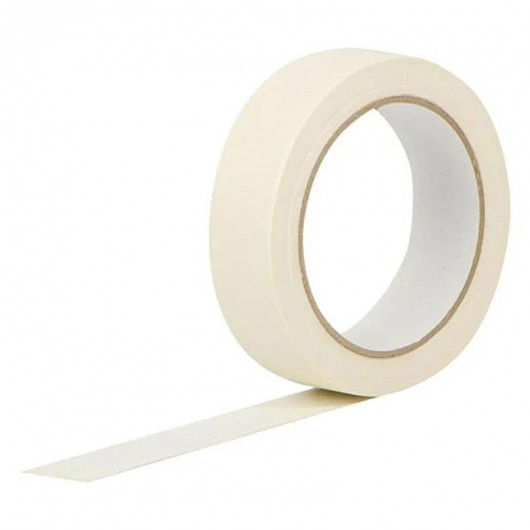 Клейкая лента малярная 25мм.*27м. (29,5ярд), на бумажной основе, до 60°С, бел. Китай - фото 2