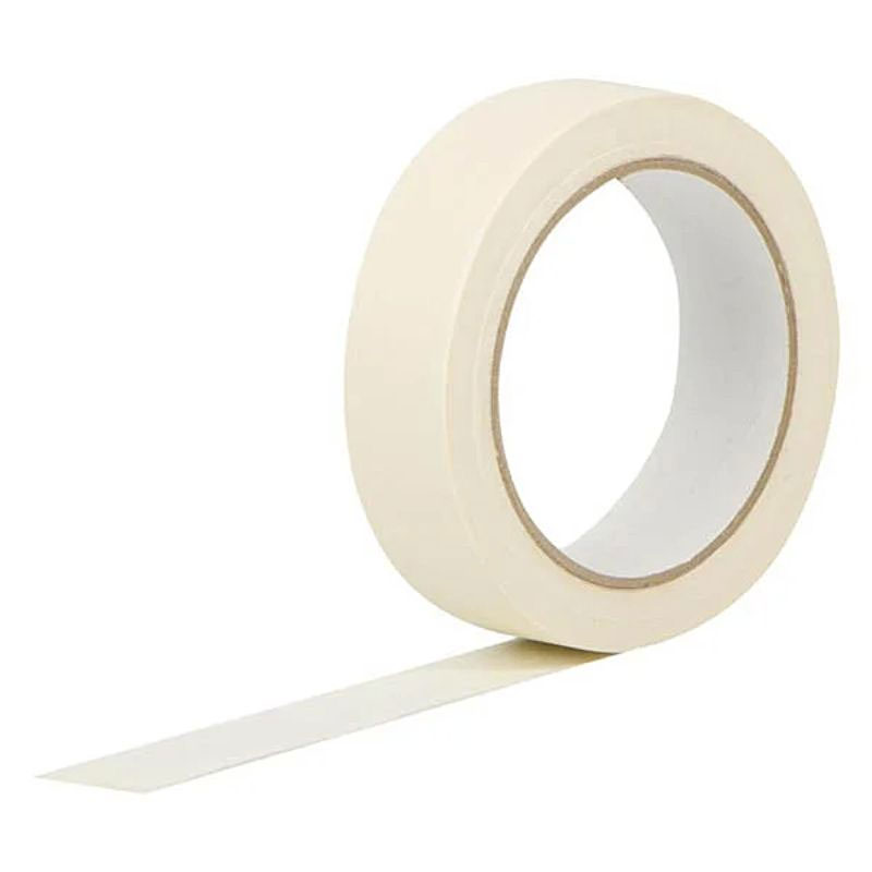 Клейкая лента малярная 25мм.*27м. (29,5ярд), на бумажной основе, до 60°С, бел. Китай - фото 2
