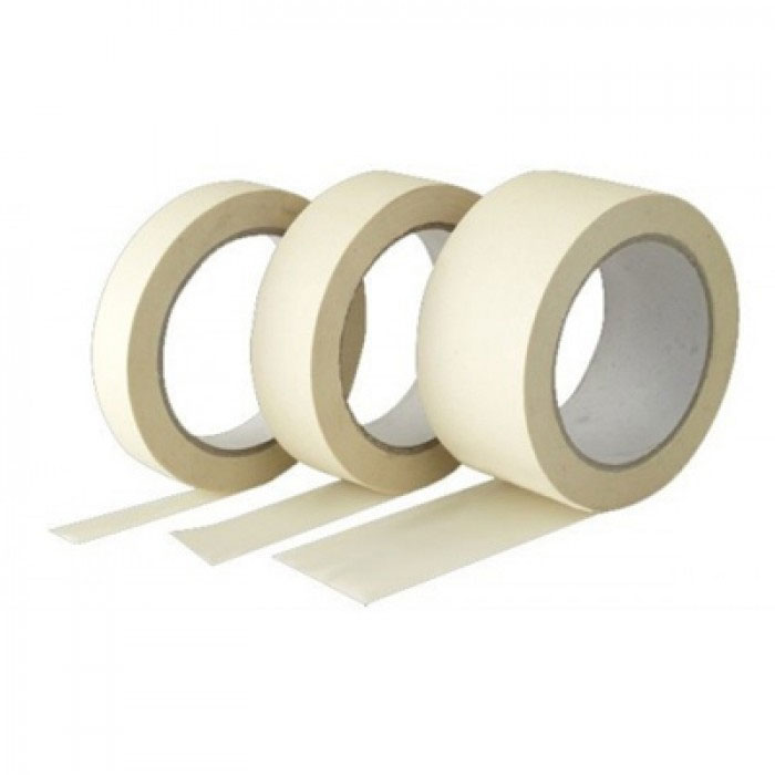 Клейкая лента малярная 19мм.*27м. (29,5ярд), на бумажной основе, до 60°С, бел. Китай - фото 4