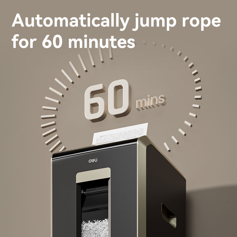 Знищувач документів DELI T088, AutoFeed 200 арк.,  різання 2*12мм., кошик на 32л., клас P-5 DELI - фото 5