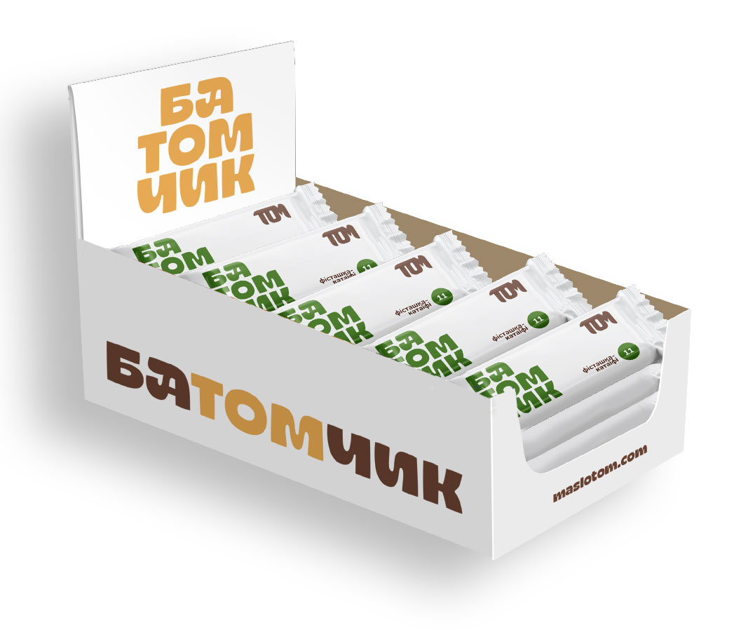 Батомчик Фисташка-катаифи, 45г.*20шт. ТОМ - фото 1