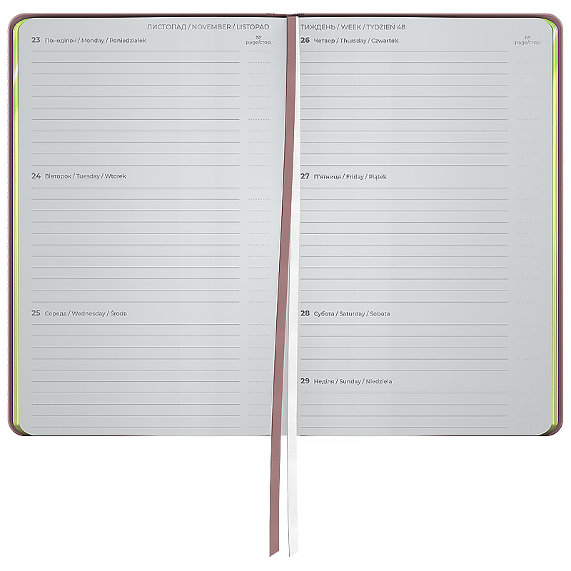 Еженедельник 2026 Partner Mellow, 125*195мм, Dream Axent - фото 1