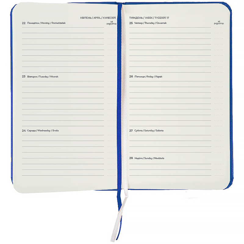 Еженедельник 2026 Pocket Strong, 90*150мм, классический синий Axent - фото 3