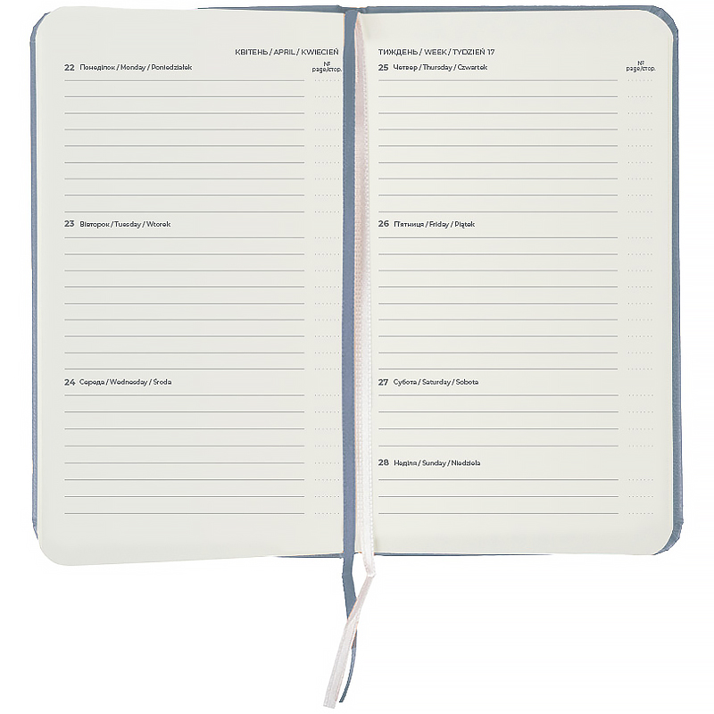 Еженедельник 2026 Pocket Strong, 90*150мм, серый Axent - фото 2