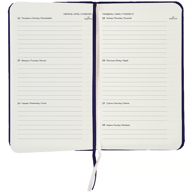 Щотижневик 2026 Pocket Strong, 90*150мм, синій Axent - фото 2