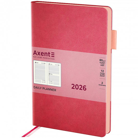 Ежедневник 2026 Partner Soft Muse, 145*210, розовый Axent - фото 1