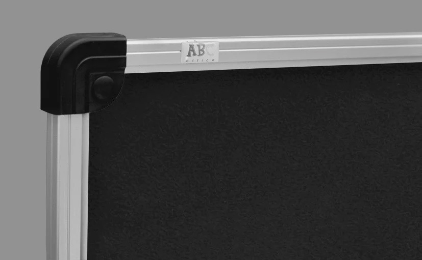 Дошка текстильна S-line 100*150см., алюмінієва рамка, сір. ABC - фото 2